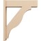 Ekena Millwork 8-in W x 32-in D x 38-in H Funston Block Rough Cedar Woodgrain TimberThane Outlooker, Primed Tan OUTUR080X32X38FST44RCPR - alternate 4